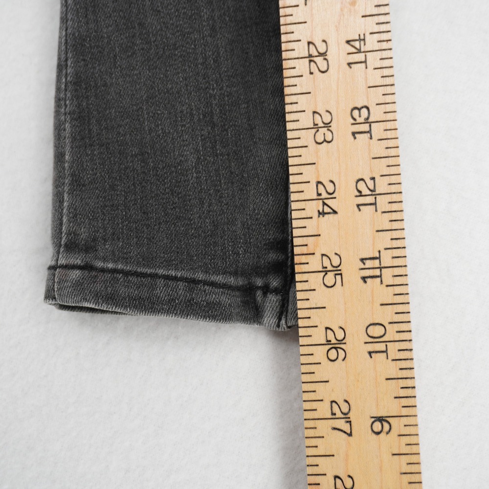 Free People Denim Moto Jacket Women's 12 Gray Zip Buckle Motorcycle - Picture 7 of 9